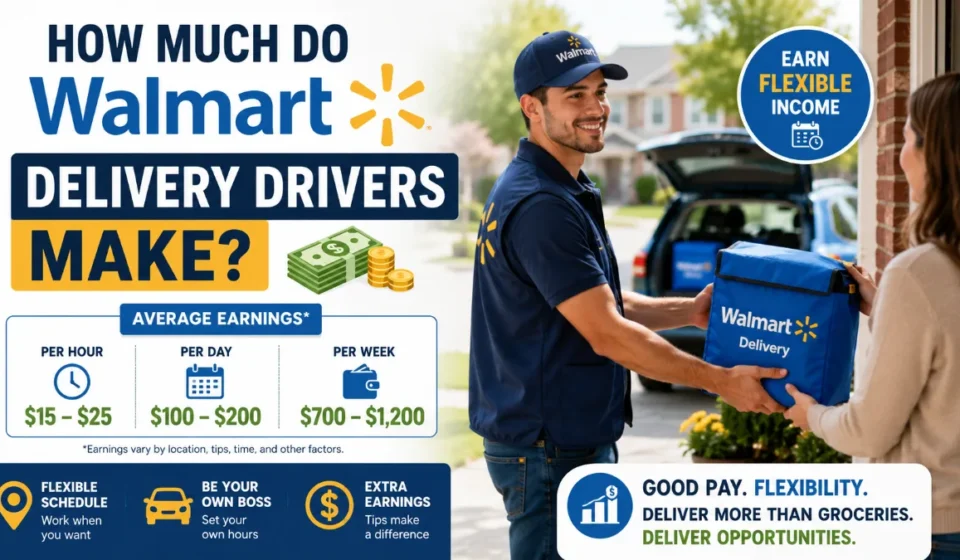 how much do walmart delivery drivers make