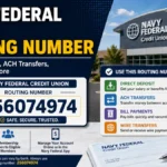 navy federal bank routing number