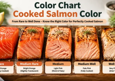 Color Chart Cooked Salmon Color