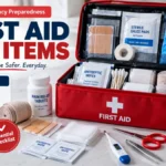 first aid box items